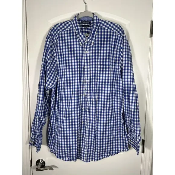 crown and ivy men's dress shirts NWT Crown & Ivy Mens Motion Flex Long Sleeve Button Down Shirt L